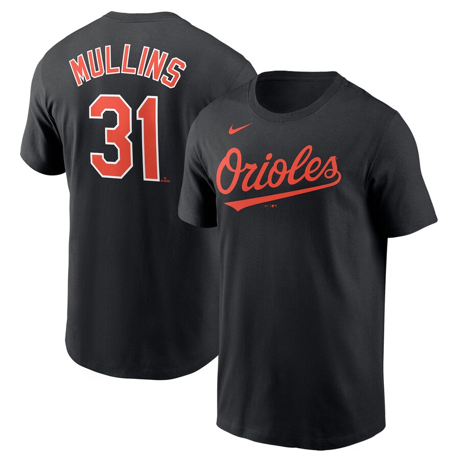 Men's Baltimore Orioles Cedric Mullins Nike Black Player Name & Number T-Shirt