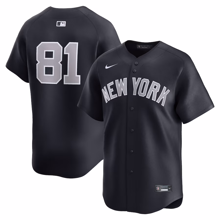 Men's New York Yankees Luis Gil Nike Navy Alternate Limited Player Jersey