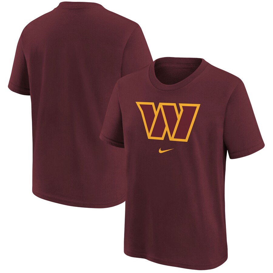 Youth Washington Commanders Nike Burgundy Team Logo T-Shirt
