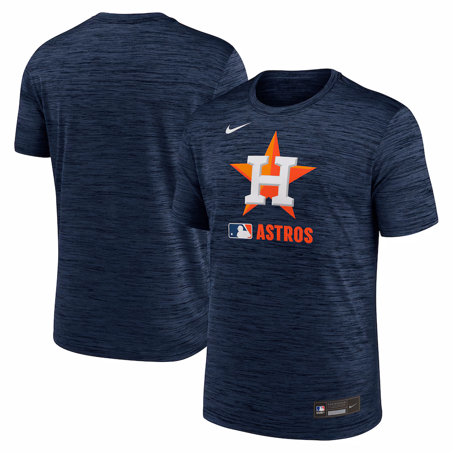 Men's Houston Astros Nike Navy Authentic Collection Velocity Performance Practice T-Shirt