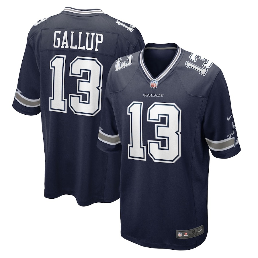 Men's Dallas Cowboys Michael Gallup Nike Navy  Game Jersey