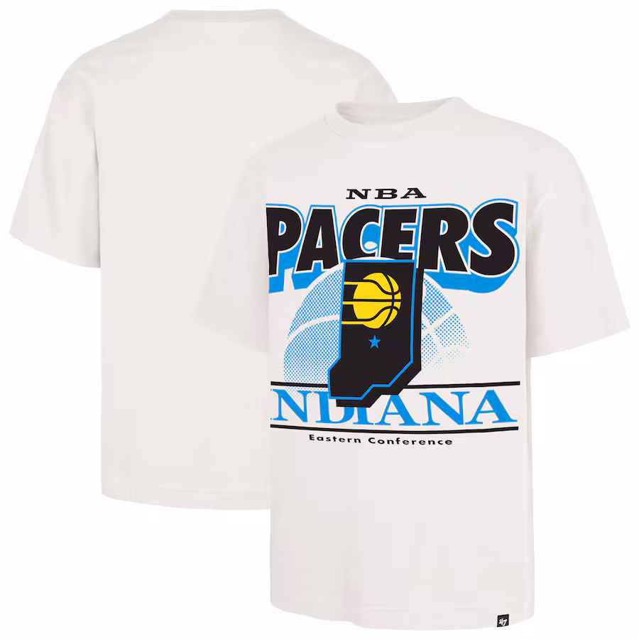 Men's Indiana Pacers  '47 White City Edition Shifty Foundation T-Shirt