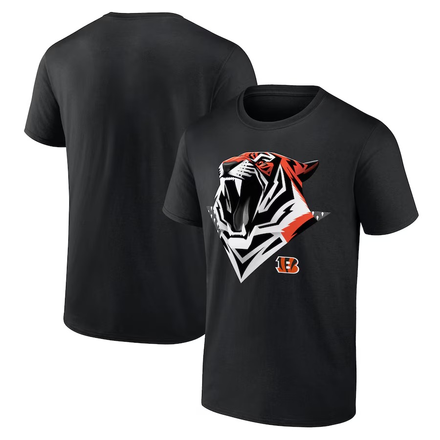 Men's Cincinnati Bengals  Black 2024 NFL Draft Illustrated T-Shirt
