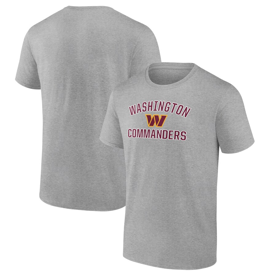 Men's Washington Commanders Fanatics Heather Gray Victory Arch T-Shirt