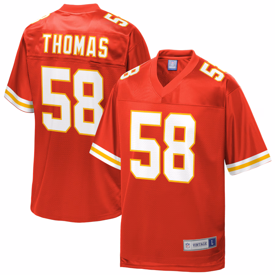 Men's Kansas City Chiefs Derrick Thomas NFL Pro Line Red Retired Player Replica Jersey