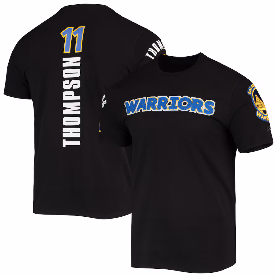 Men's Golden State Warriors Klay Thompson Pro Standard Black 75th Anniversary Team T-Shirt