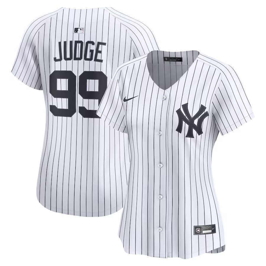 Women's New York Yankees Aaron Judge Nike White Home Limited Jersey