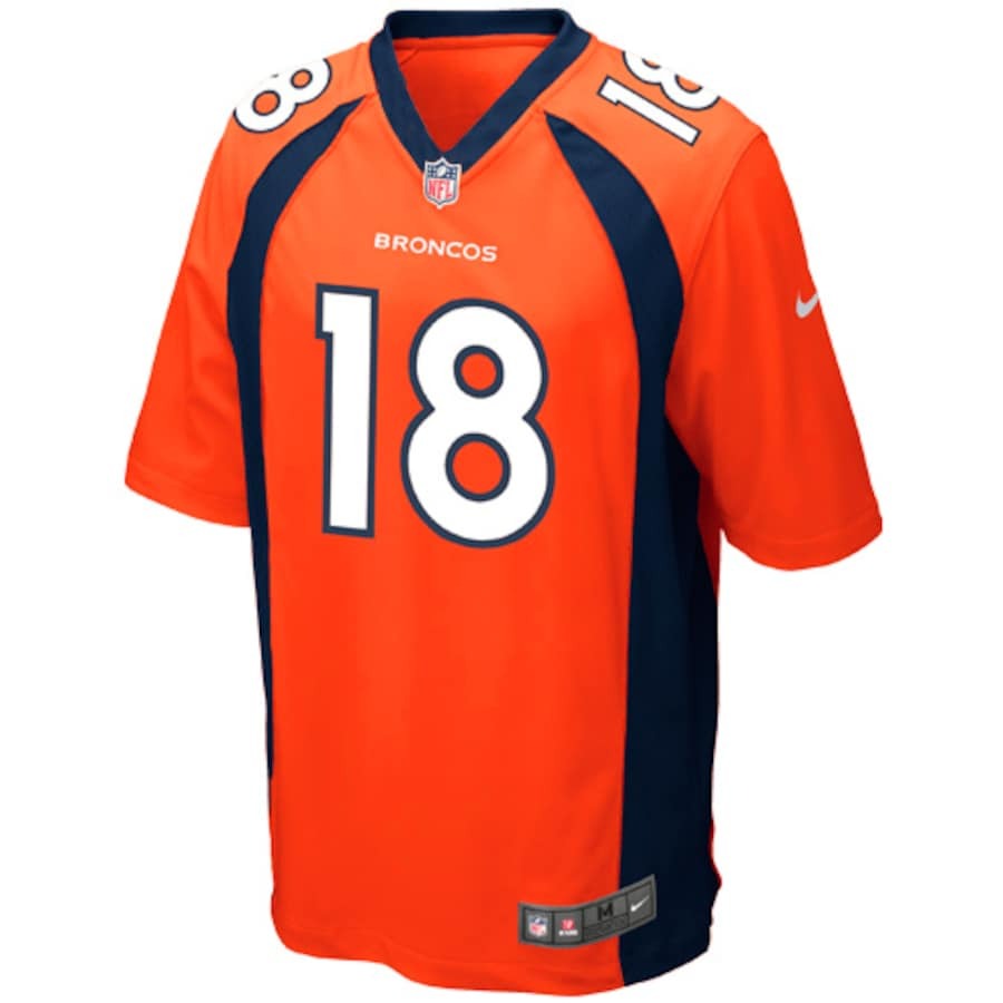 men's  Denver Broncos Peyton Manning Nike Orange Team Color Game Jersey