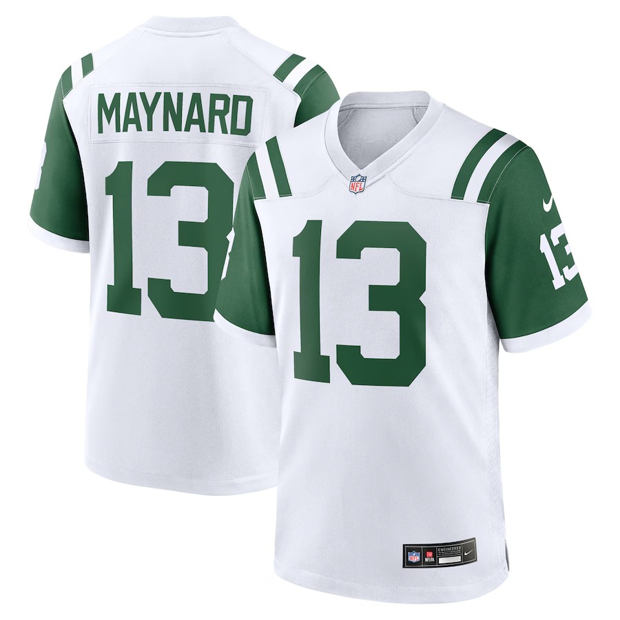 Men's New York Jets Don Maynard Nike White Classic Alternate Retired Player Game Jersey