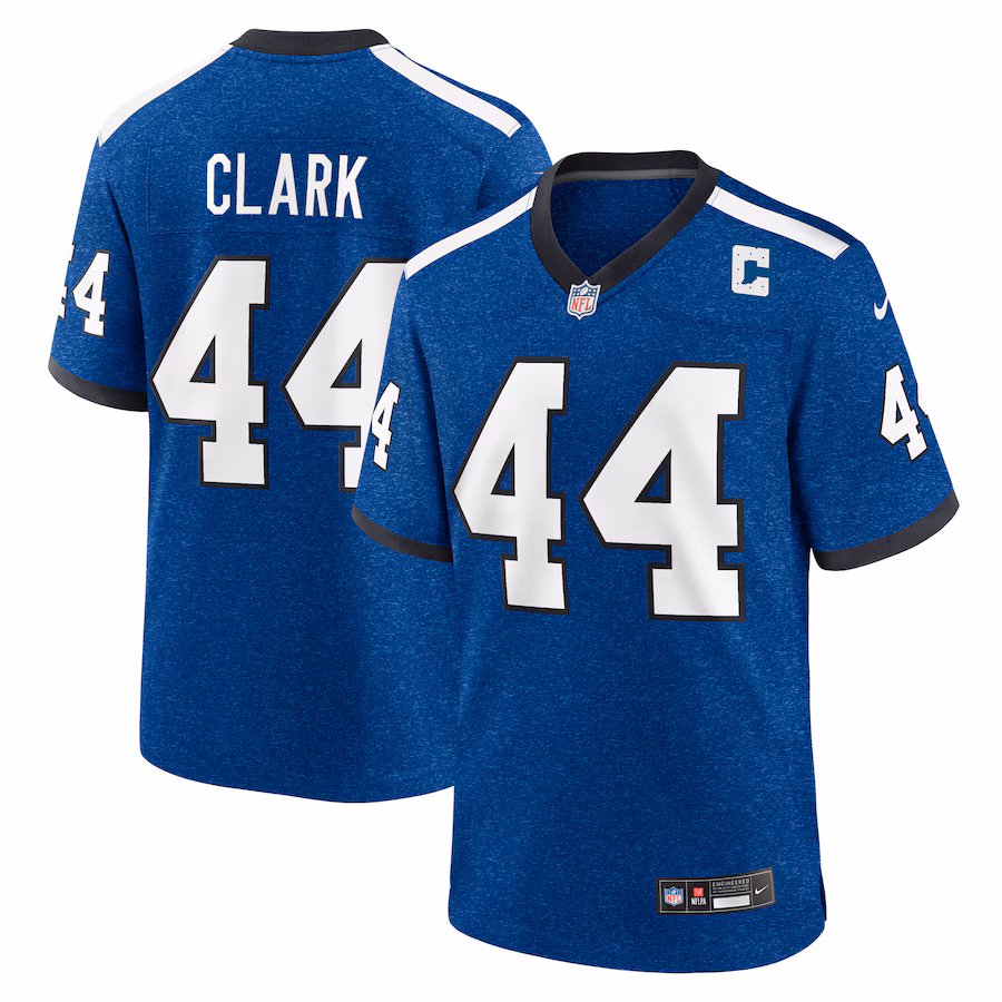 Men's Indianapolis Colts Dallas Clark Nike Blue Retired Player Alternate Game Jersey