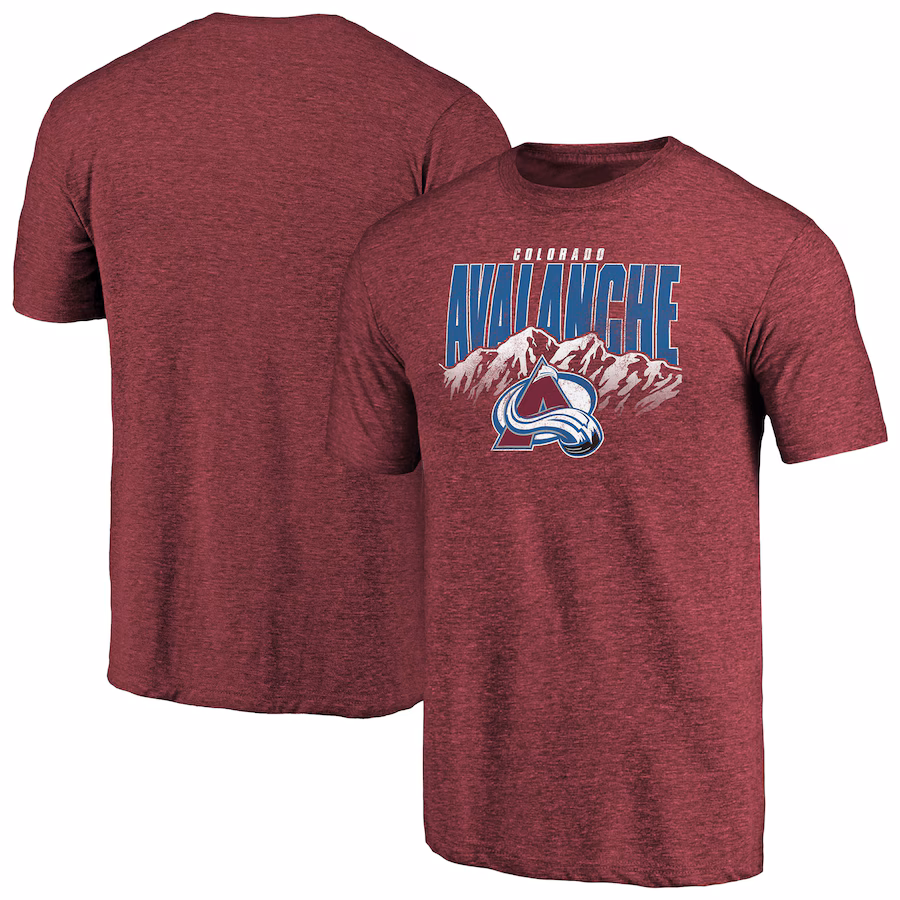 Men's Colorado Avalanche Burgundy Hometown Collection Tri-Blend T-Shirt