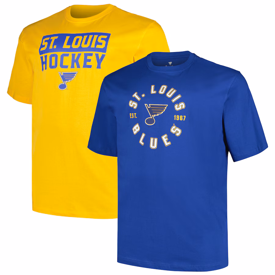 Men's St. Louis Blues Fanatics Big & Tall 2-Pack T-Shirt Set