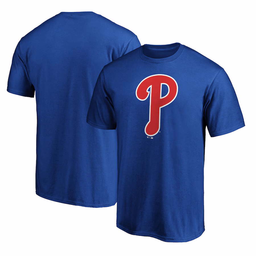 Men's Philadelphia Phillies Royal Secondary Color Primary Logo T-Shirt