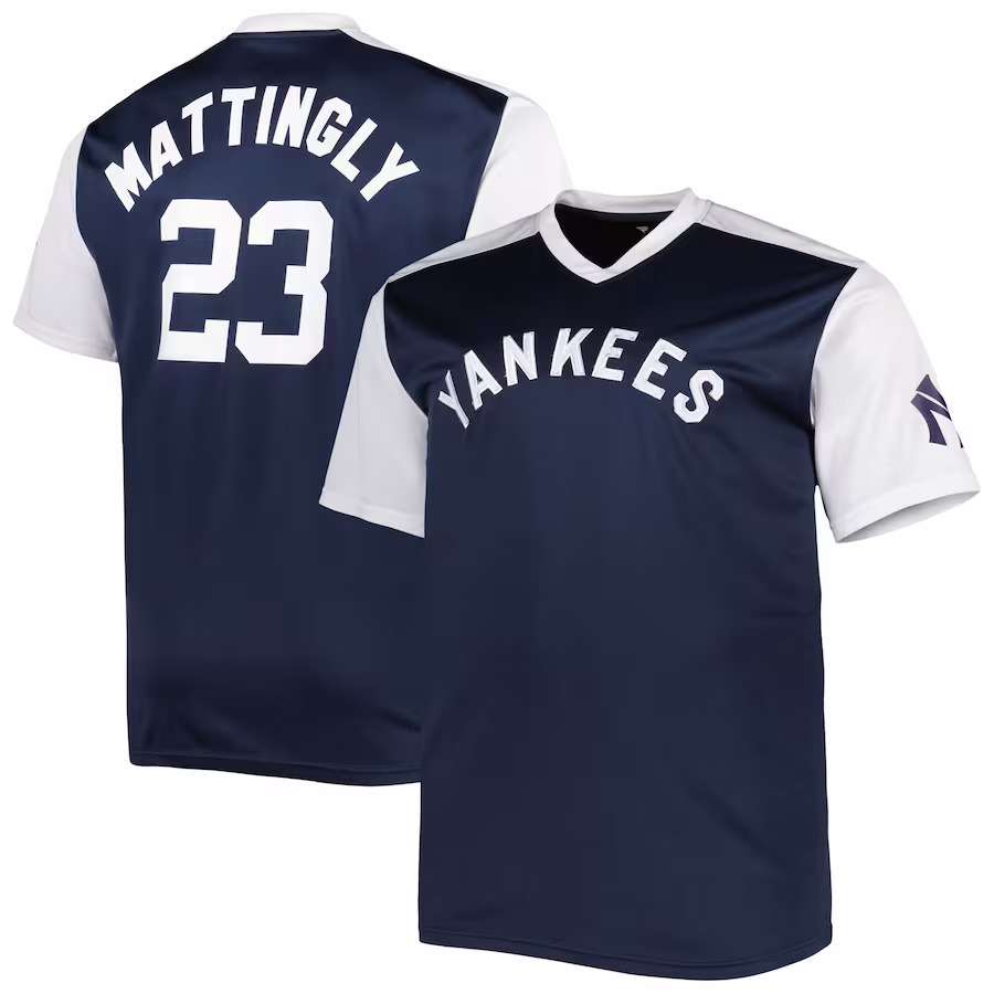 Men's New York Yankees Don Mattingly Navy/White Cooperstown Collection Replica Player Jersey