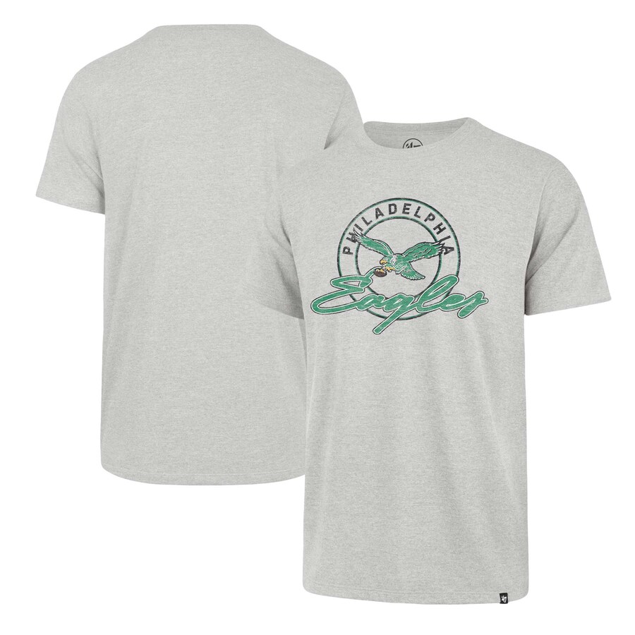 Men's Philadelphia Eagles '47 Gray Gridiron Classics Ringtone Franklin T-Shirt