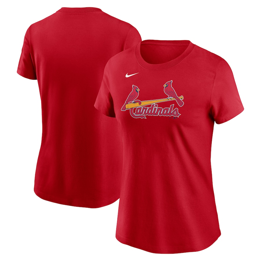 Women's St. Louis Cardinals Nike Red Fuse Wordmark T-Shirt
