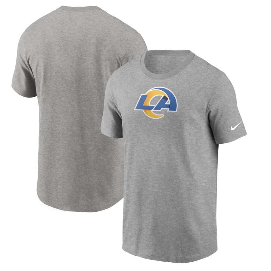 Men's Los Angeles Rams Nike Heathered Gray Primary Logo T-Shirt