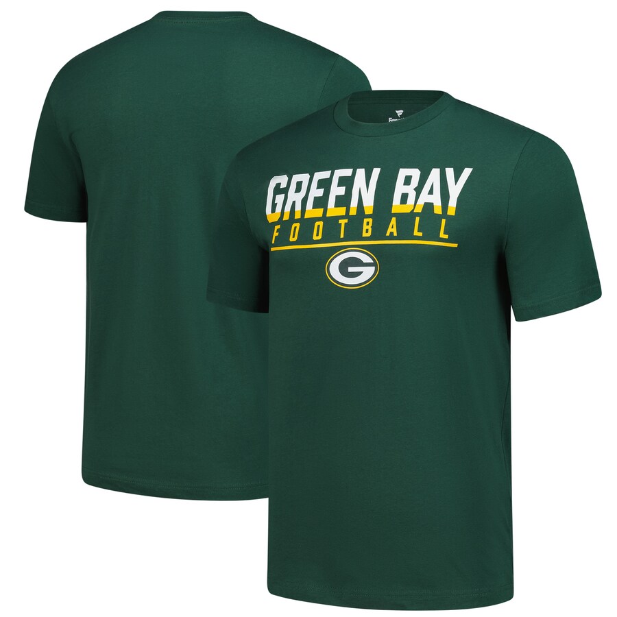 Men's Green Bay Packers  Fanatics Green Blocked T-Shirt