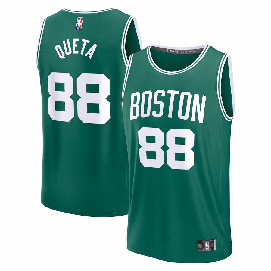 Men's Boston Celtics Neemias Queta Fanatics Kelly Green Fast Break Replica Player Jersey - Icon Edition
