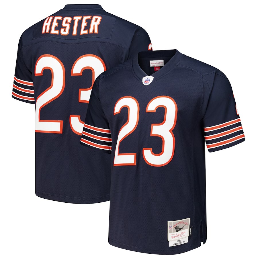 Men's Chicago Bears Devin Hester Mitchell & Ness Navy 1995 Legacy Replica Jersey