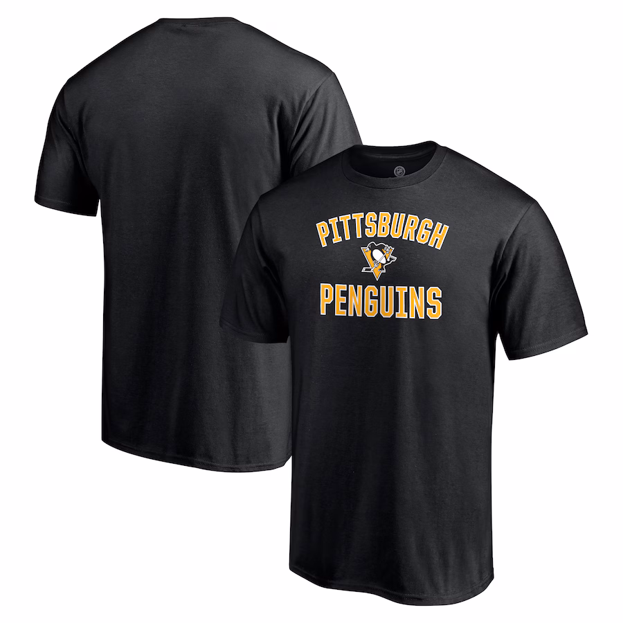 Men's Pittsburgh Penguins Black Victory Arch T-Shirt