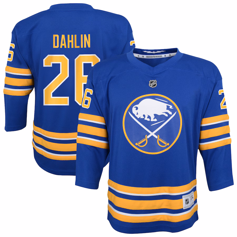 Youth Buffalo Sabres Rasmus Dahlin Navy Home Replica Player Jersey