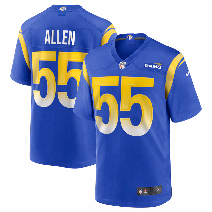 Men's Los Angeles Rams Brian Allen Nike Royal Game Jersey