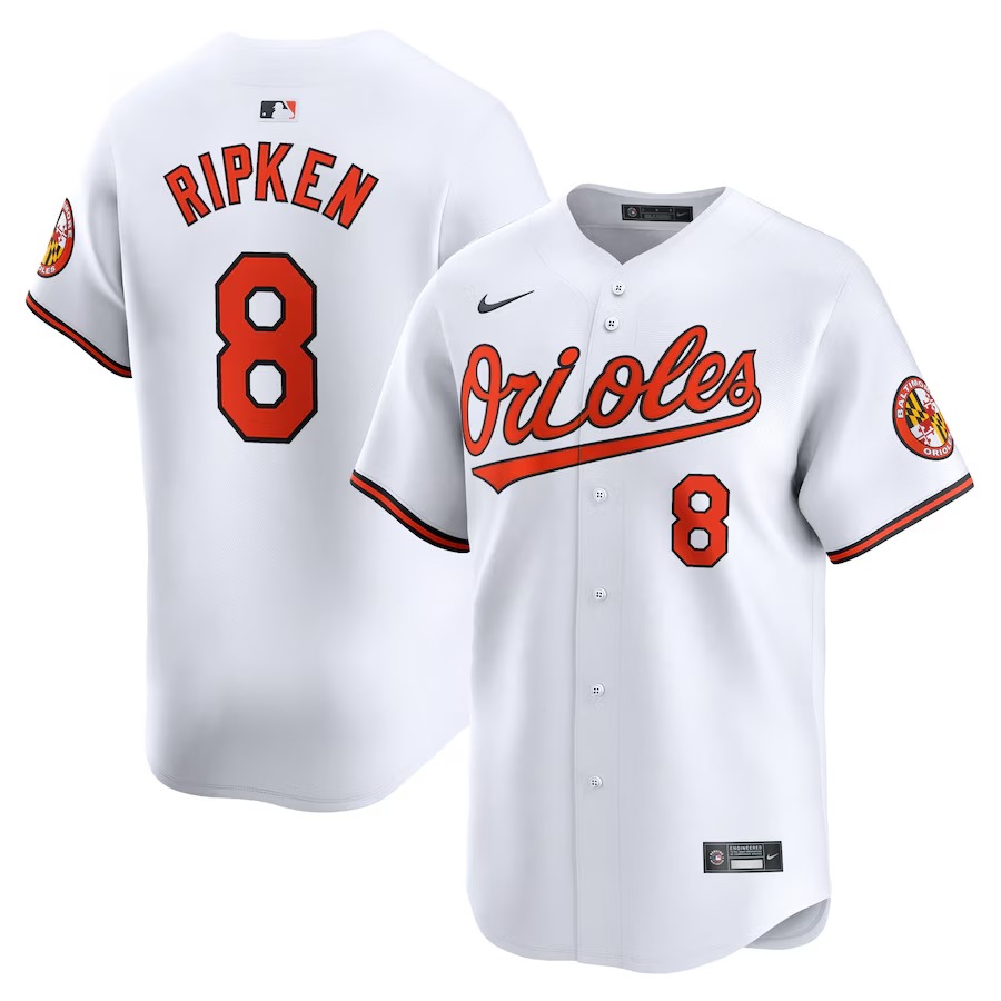 Men's Baltimore Orioles Cal Ripken Jr. Nike White Home Limited Player Jersey