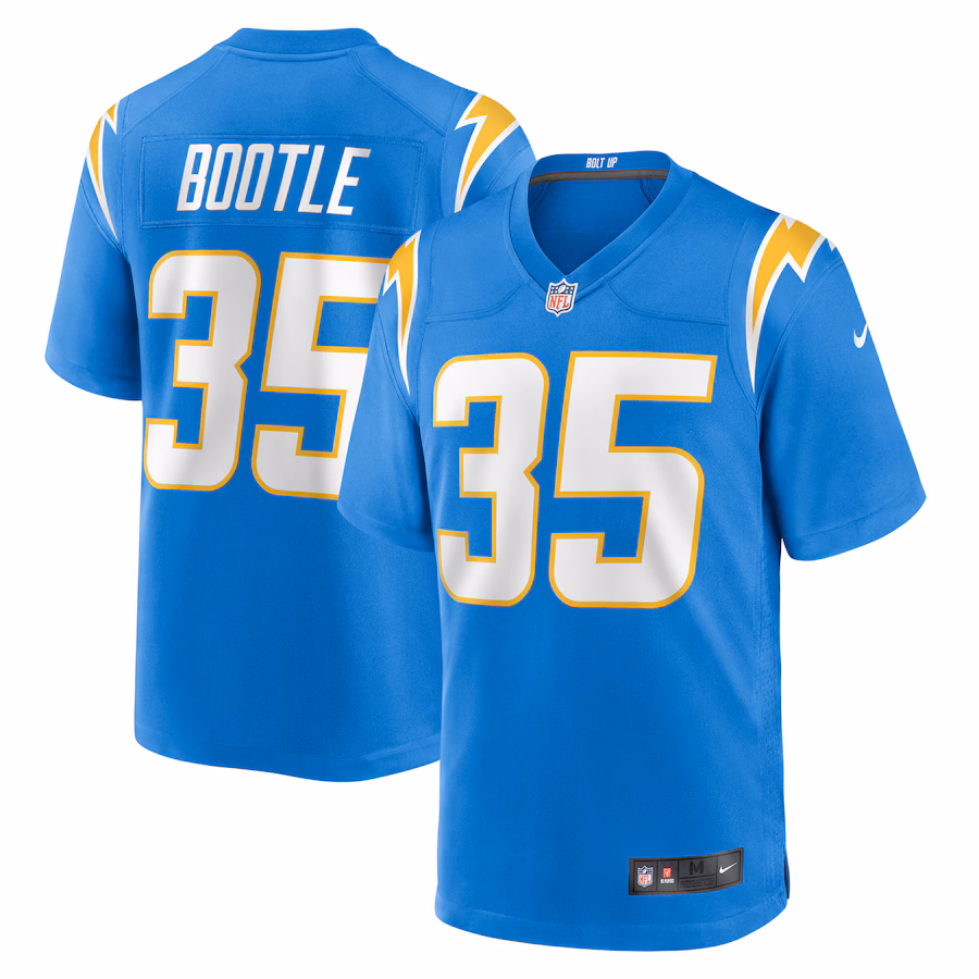 Men's Los Angeles Chargers Dicaprio Bootle Nike Powder Blue Team Game Jersey