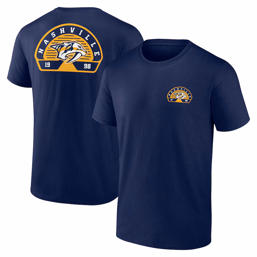 Men's Nashville Predators Fanatics Navy Valor T-Shirt