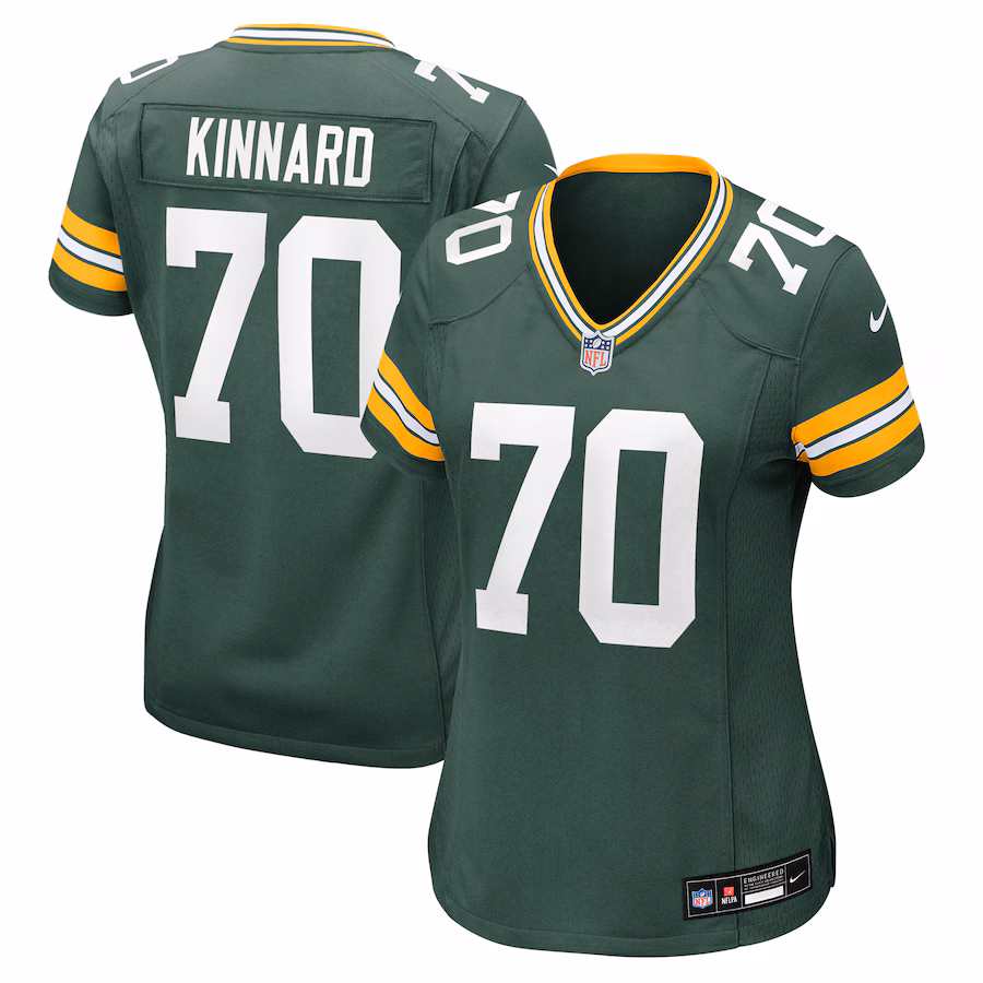 Women's Green Bay Packers Darian Kinnard Nike Green Team Game Jersey