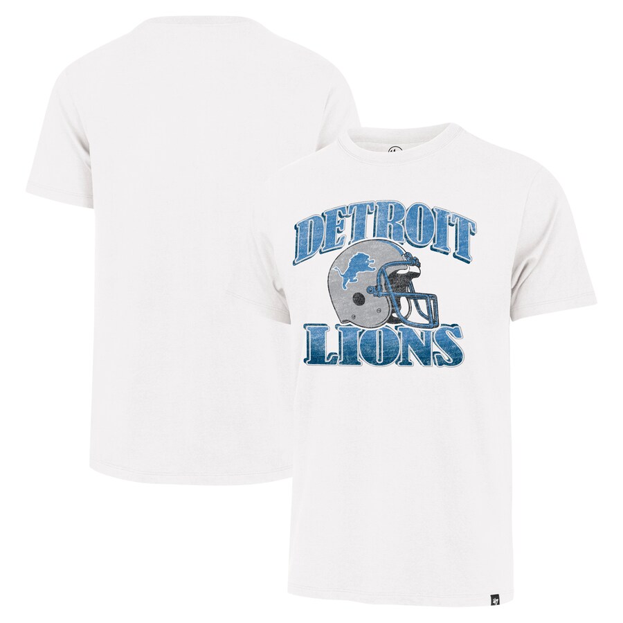 Men's Detroit Lions '47 Cream Overrun Franklin Throwback T-Shirt