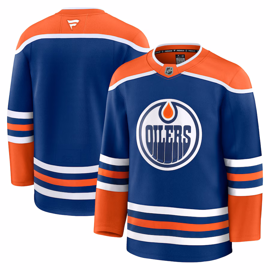 Men's Edmonton Oilers Fanatics Royal Home Premium Jersey