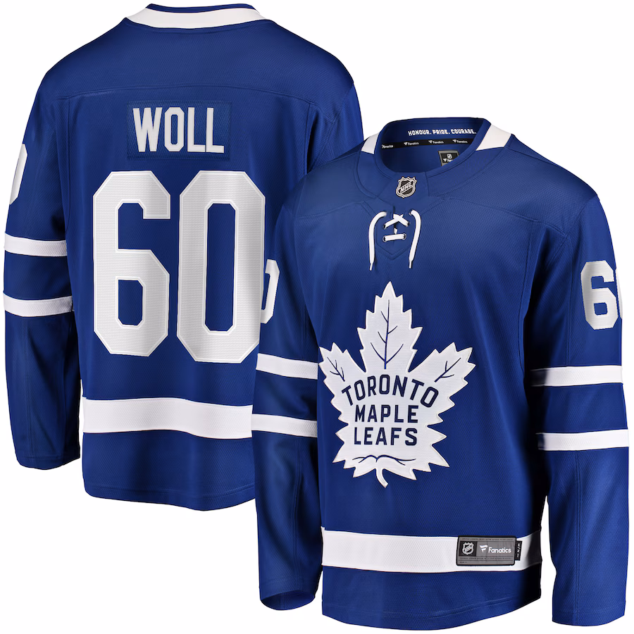 Men's Toronto Maple Leafs Joseph Woll Fanatics Blue Home Premier Breakaway Player Jersey