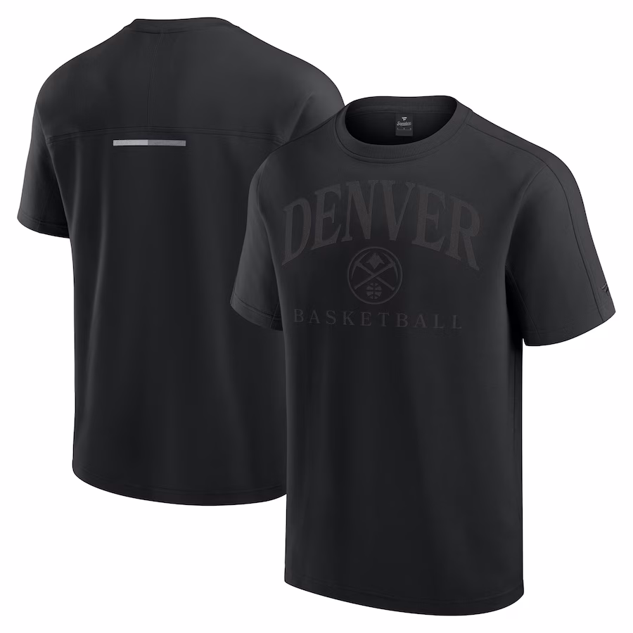 Men's Denver Nuggets Fanatics Black Flex Tri-Blend T-Shirt