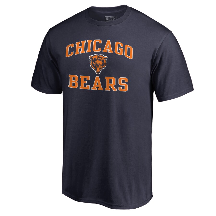 Men's Chicago Bears Navy Vintage Collection Victory Arch T-Shirt