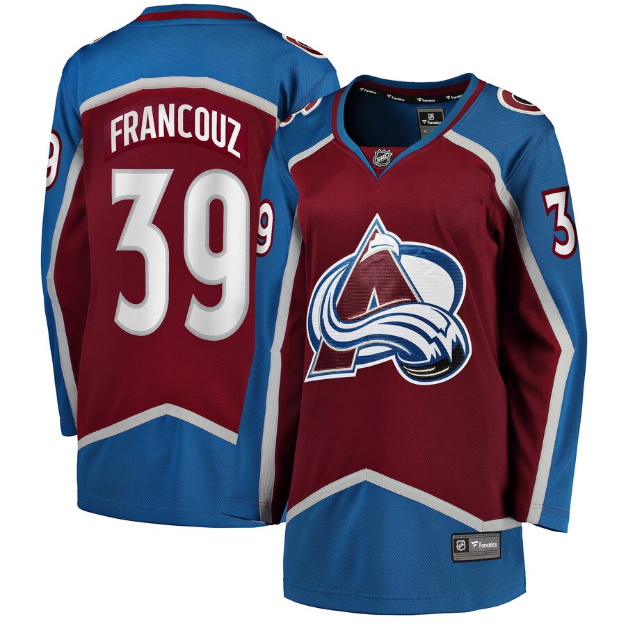 Women's Colorado Avalanche Pavel Francouz Fanatics Branded Burgundy Home Breakaway Player Jersey