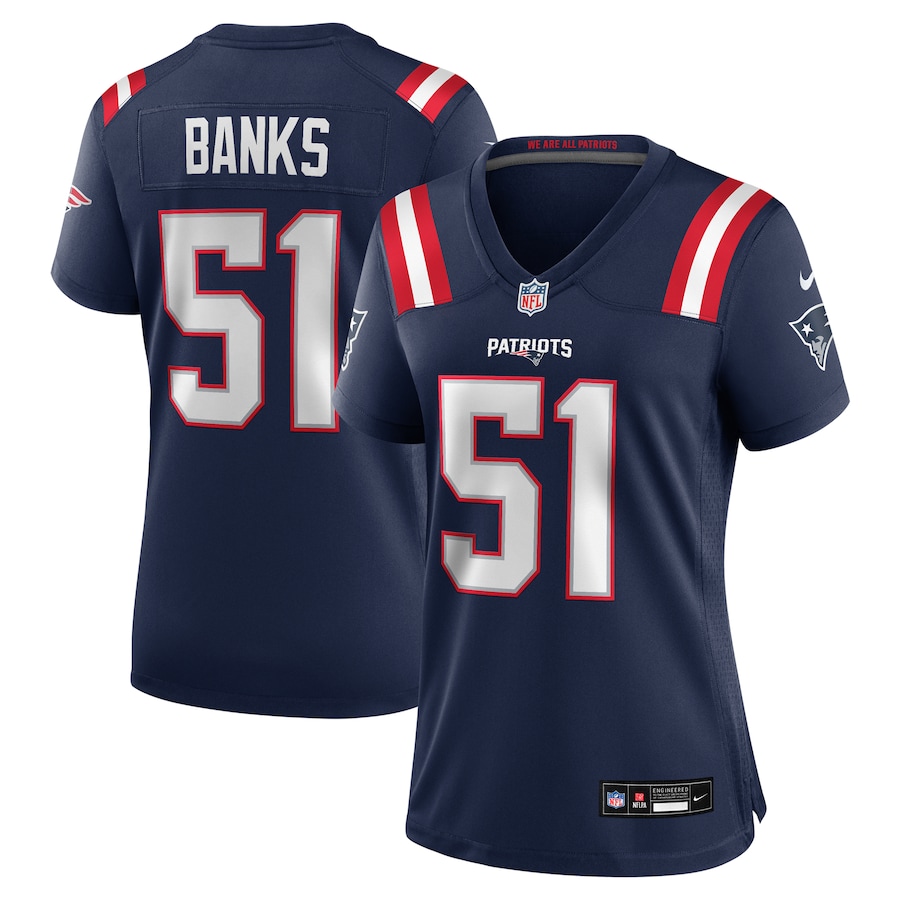 Women's New England Patriots Keshawn Banks Nike Navy Game Jersey
