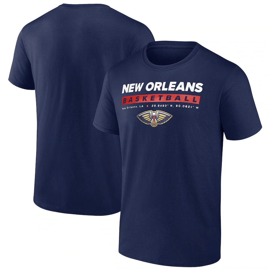 Men's New Orleans Pelicans  Fanatics Navy Location Just Net T-Shirt