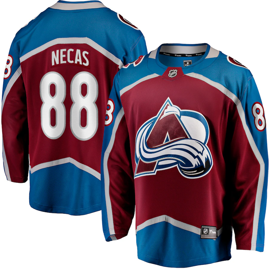 Men's Colorado Avalanche Martin Necas Fanatics Burgundy Breakaway Player Jersey