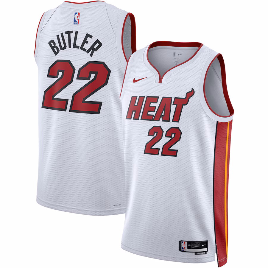 Unisex Miami Heat Jimmy Butler Nike White Swingman Jersey - Association Edition