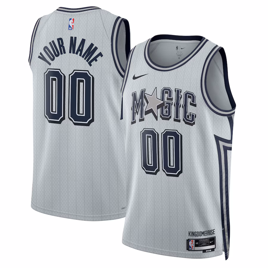 Unisex Orlando Magic Nike Silver 2024/25 Custom Swingman Jersey - City Edition
