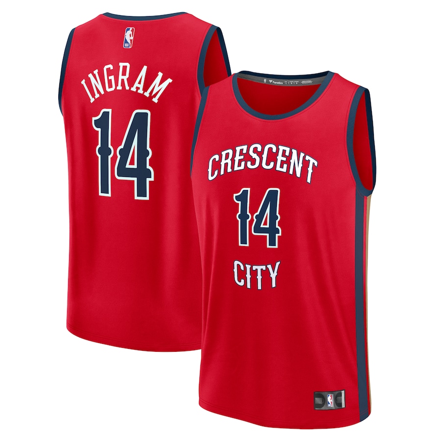 Men's New Orleans Pelicans Brandon Ingram Fanatics Red Fast Break Replica Player Jersey - Statement Edition
