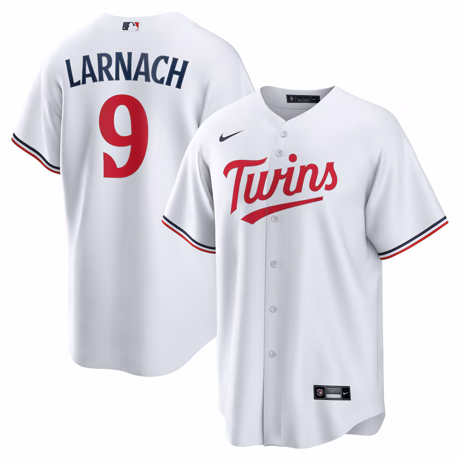 Men's Minnesota Twins Trevor Larnach Nike White Home Replica Jersey