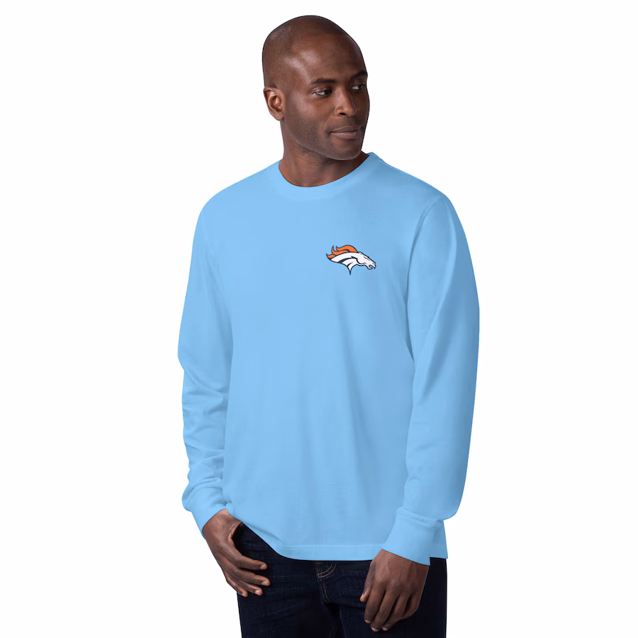 Men's Denver Broncos  Margaritaville Blue Gametime Long Sleeve T-Shirt
