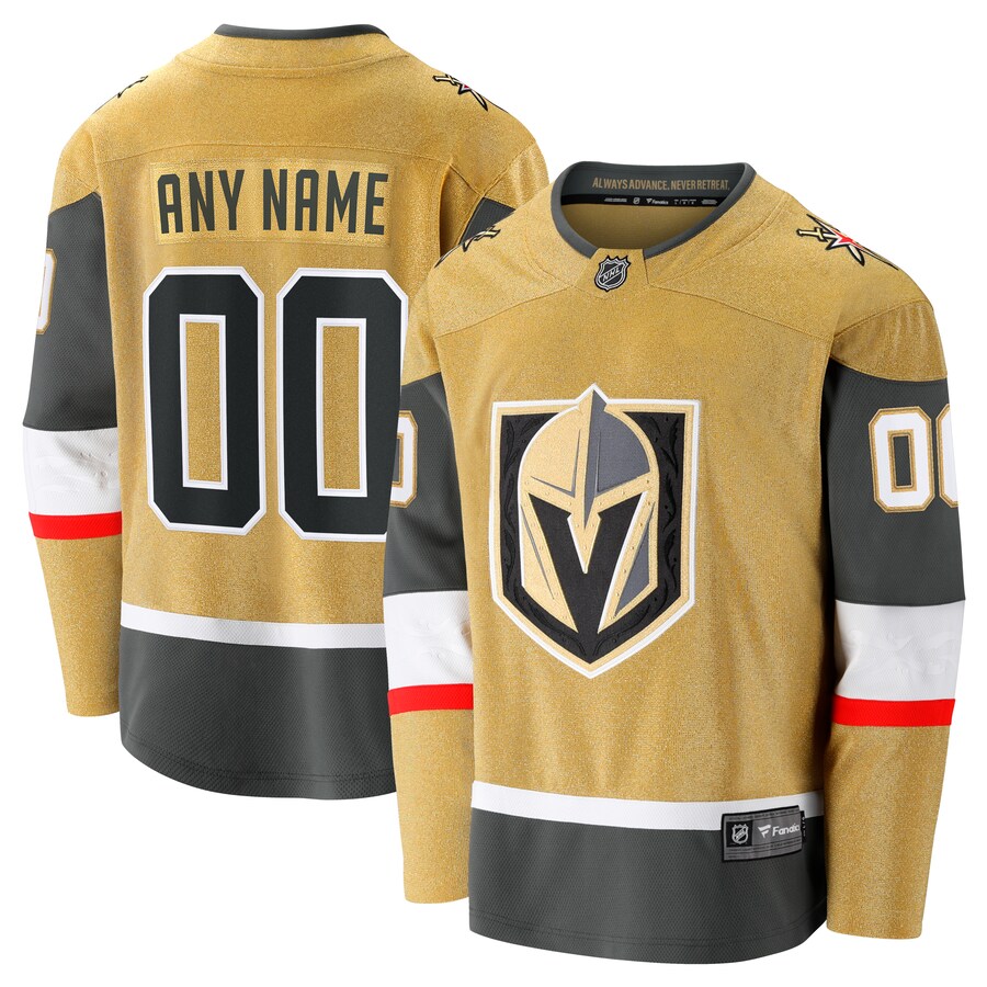 Men's Vegas Golden Knights  Fanatics Branded  Home Breakaway Custom Jersey