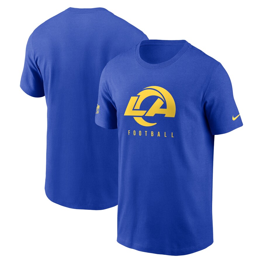 Men's Los Angeles Rams  Nike Royal Sideline Performance T-Shirt