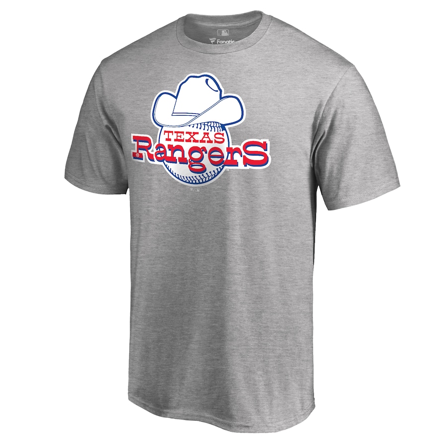 Men's Texas Rangers Ash Cooperstown Collection Forbes T-Shirt