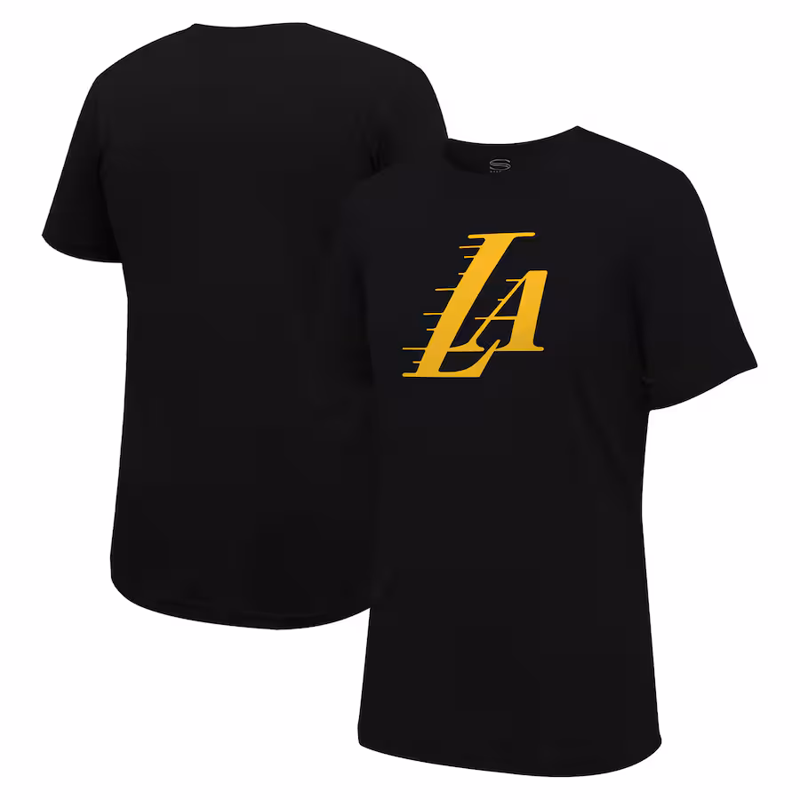 Unisex Los Angeles Lakers Stadium Essentials Black Primary Logo T-Shirt