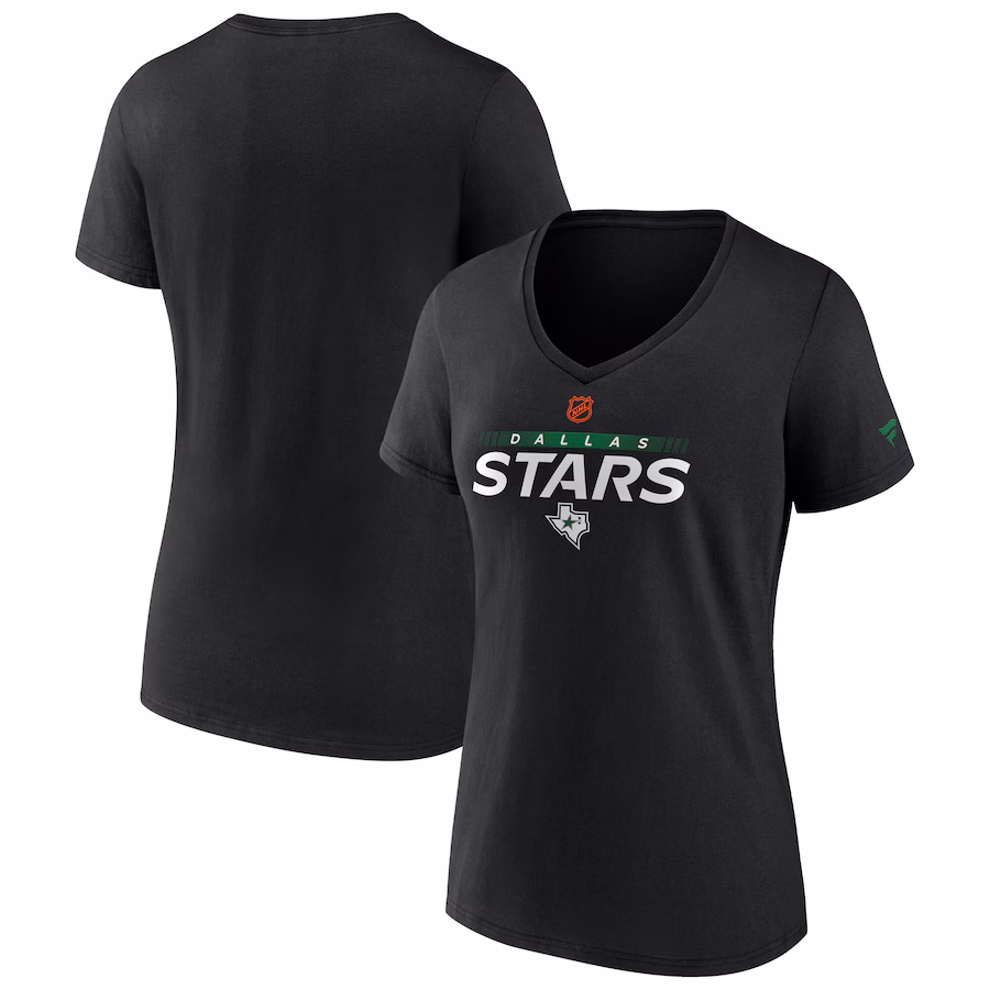 Women's Dallas Stars Fanatics Black Special Edition V-Neck T-Shirt